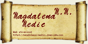 Magdalena Medić vizit kartica